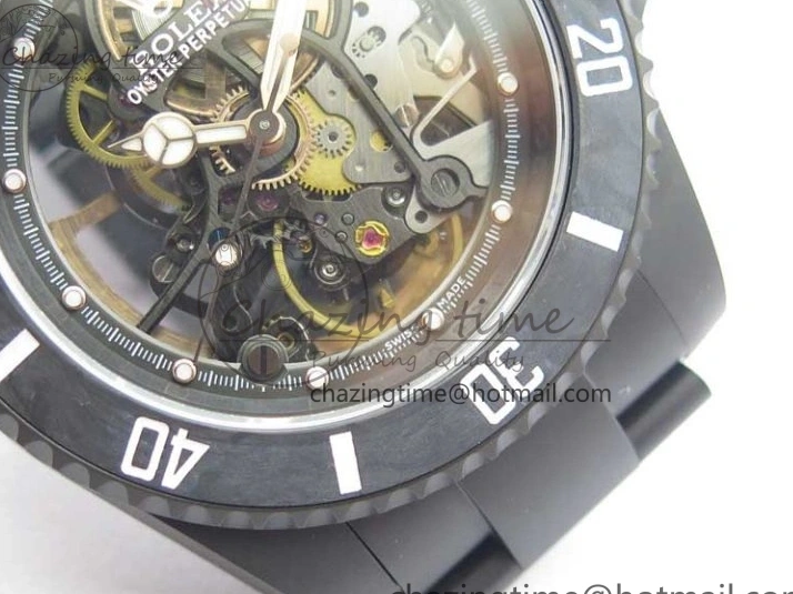 0523 Submariner 116610 Andrea Pirlo DLC ROF Best Edition Carbon Bezel on Skeleton DIal SA QuickDry 2790